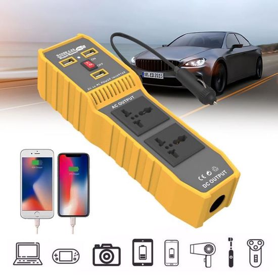 Wechselrichter, 150W Wechselrichter AC 12V Auf DC Adapter