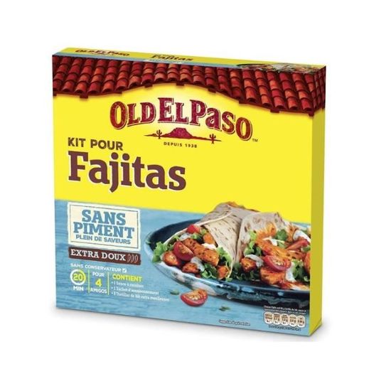 OLD EL PASO Kit pour Fajitas Sans Piment Cdiscount Au quotidien