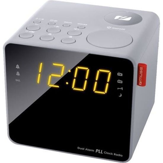 MUSE M187 CLG Radio Reveil Double Alarme Tuner PLL FM 20