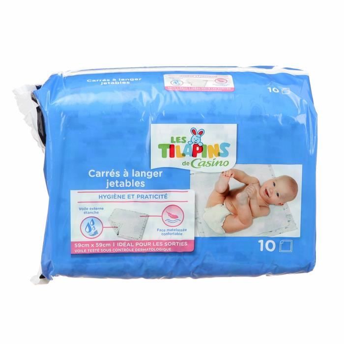 Casino Tilapin Carres A Langer Bebe X10 Cdiscount Puericulture Eveil Bebe