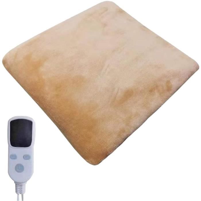 Couverture Chauffante électrique 160x130 Cm - 10 Niveaux, Minuterie 1-9h | Sherpa Doux, Lavable, Sécurité Surchauffe Couverture Double Chauffante Réversible