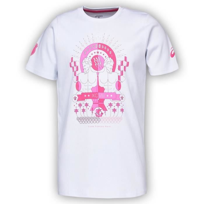asics t shirt blanche