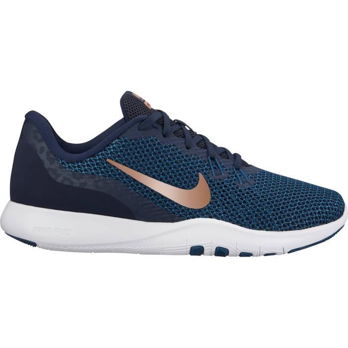 NIKE Baskets Flex Trainer 7 Print Femme Bleu marine femme Bleu