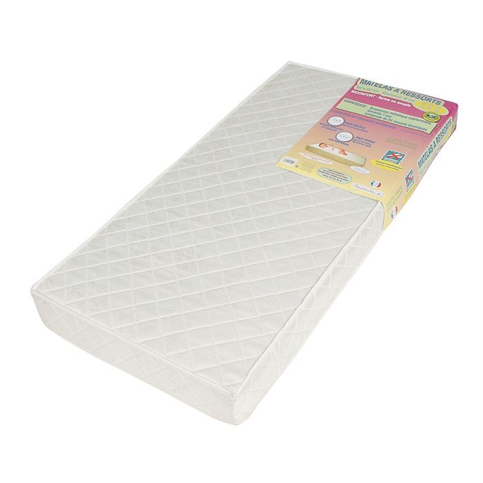 Roudoudou Matelas Ressort Biconfort Papillon 60x1cm Blanc Cdiscount Puericulture Eveil Bebe