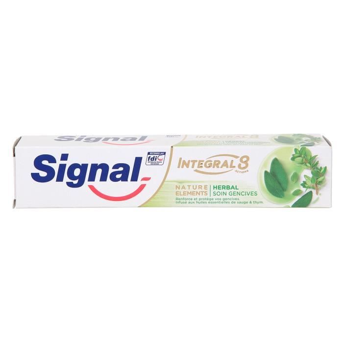 Signal Dentifrice Antibactérien Nature Elements Herbal Soin Gencives 75ml