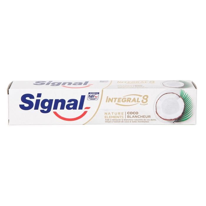 75ml - SIGNAL Dentifrice Natural Elements Coco blancheur