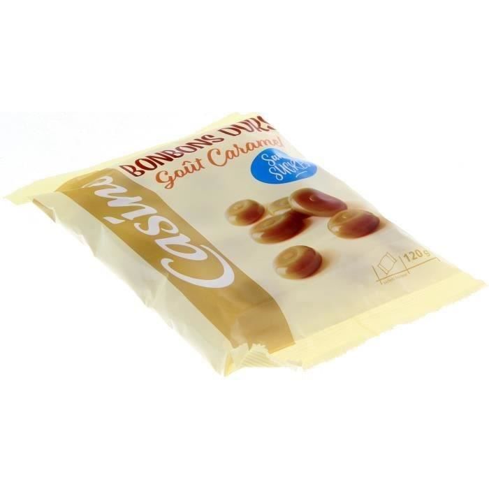 CASINO Caramels durs sans sucres - 120 g