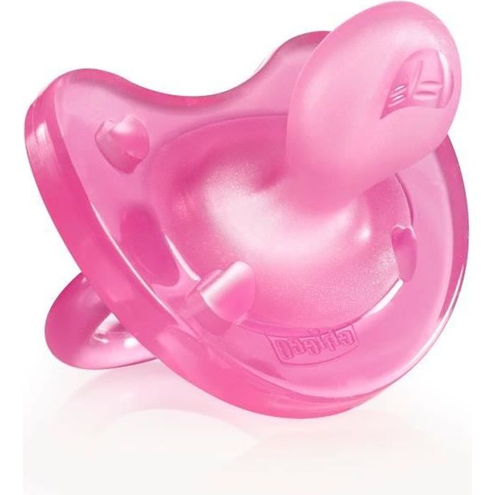 Chicco Physio Soft tout Silicone Rose 0-6m
