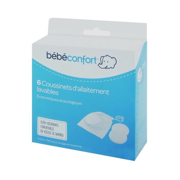 Coussinets D’Allaitement Lavables Bambou X6 Bébé Confort