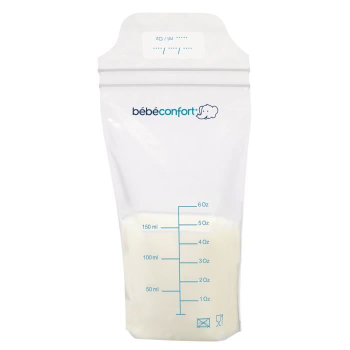 Lot de 25 sachets de conservation lait maternel 180ml - Made in Bébé