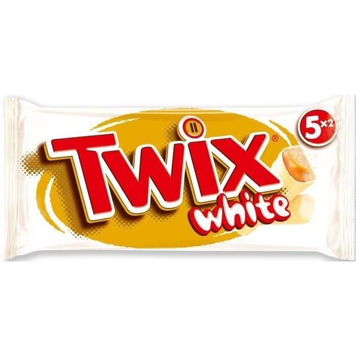 MARS Barres Twix white nappées caramel et enrobées de chocolat au blanc - 5x 52 g