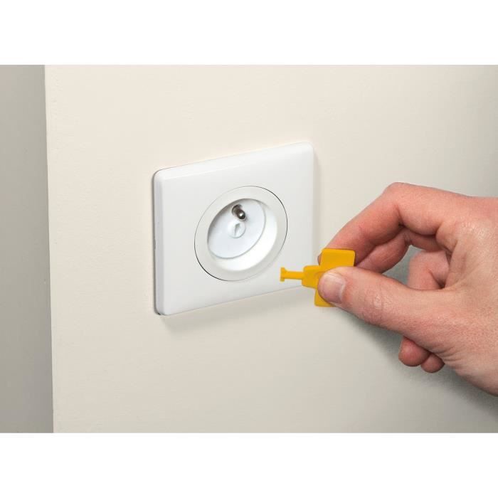 Blanc Universel pour Prise Murale Lanpard 20PCS Cache Prise Bébé Sans Clé Protection Prise Electrique Bebe pour Sécurité Enfant 
