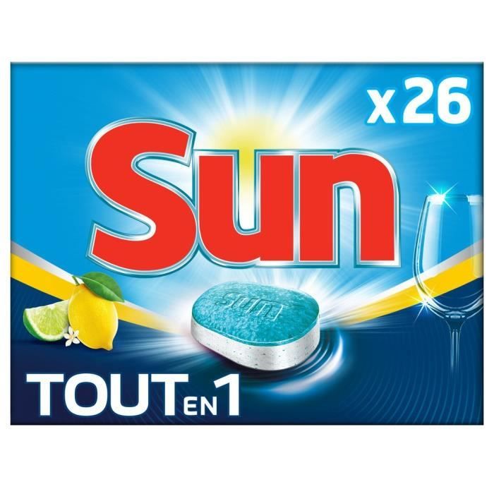 Tablettes lave-vaisselle citron x 26 Sun