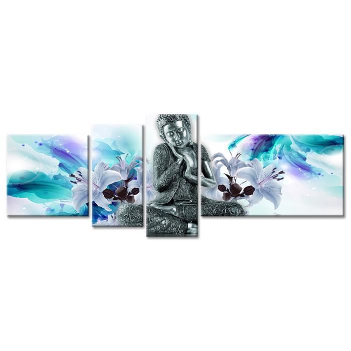 Tableau Deco Zen Meditation 160x60 Cm Achat Vente Tableau Toile Cdiscount