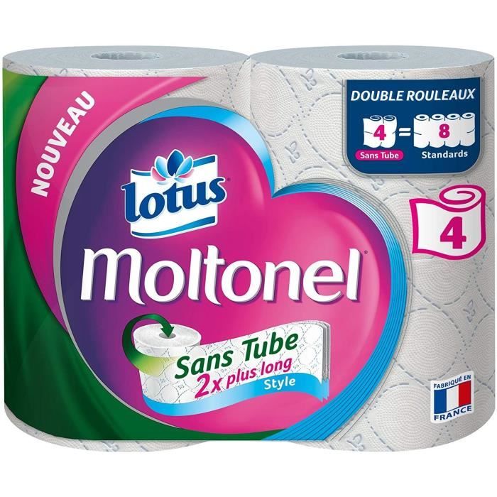 Papier toilettes sans tube x4 Lotus