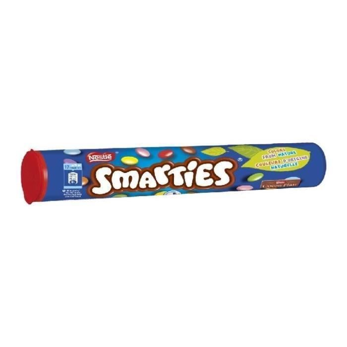 NESTLE Bonbons Smarties en tube - 130 g