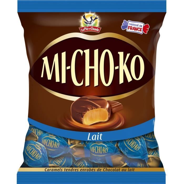 LA PIE QUI CHANTE Caramels tendres enrobés de chocolat au lait Mi-Cho-Ko - 280 g