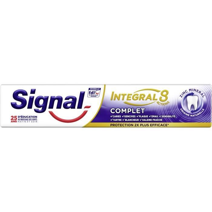 Signal Dentifrice Antibactérien Integral 8 75ml
