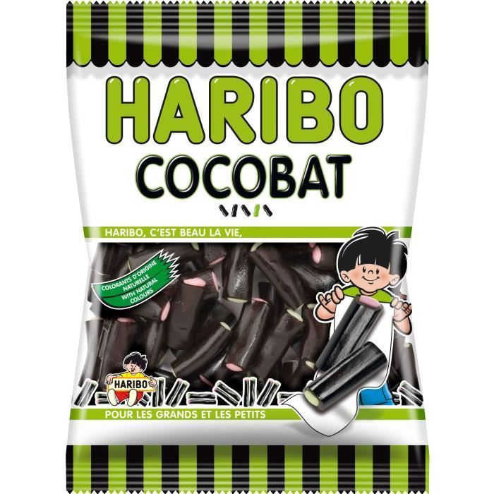 HARIBO Confiserie Cocobat au goût de réglisse - 300 g