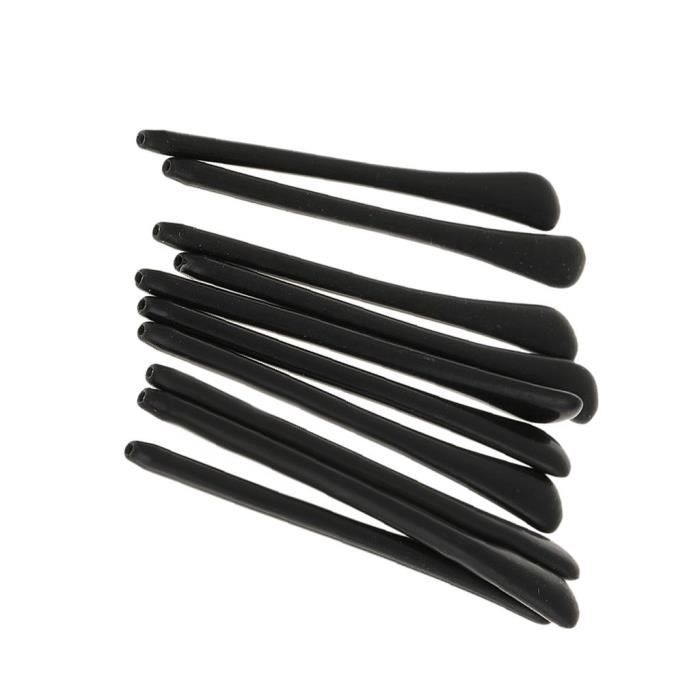 Pack De 10x Embouts De Lunettes En Silicone Pour Remplacement Des Tubes De Chaussettes D'Oreille Noir