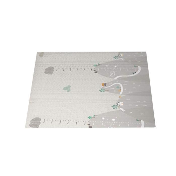 Keaiweni® Tapis de jeu pour enfants tapis de yoga rampant double épaisseur tapis imperméable 200 × 180 @koudaod1414