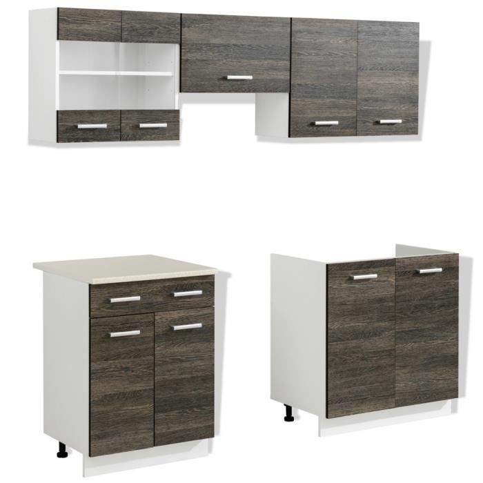 Magnifique Cuisine complete 5 pieces Aspect wenge