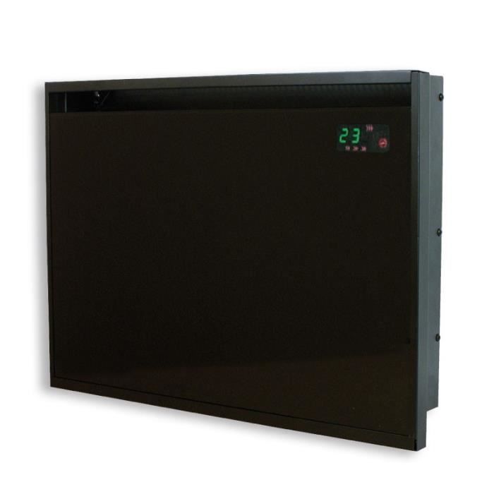 Convecteur rayonnant facade verre 1000W
