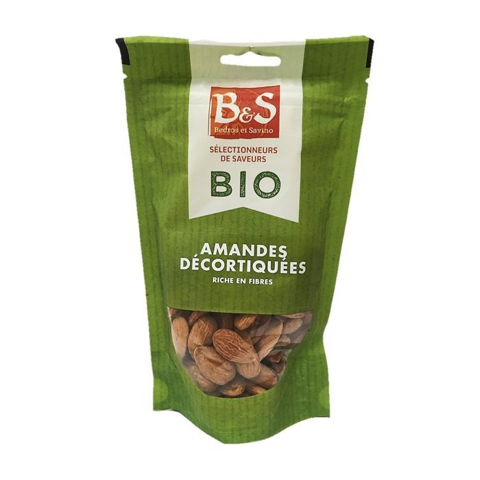 Amandes décortiquées BIO - B&S - paquet 125g