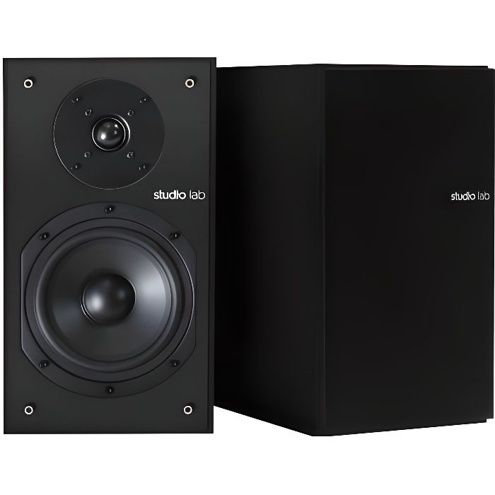 Studio Lab SLB 102N Noir - Paire d'Enceintes Blibliothèques