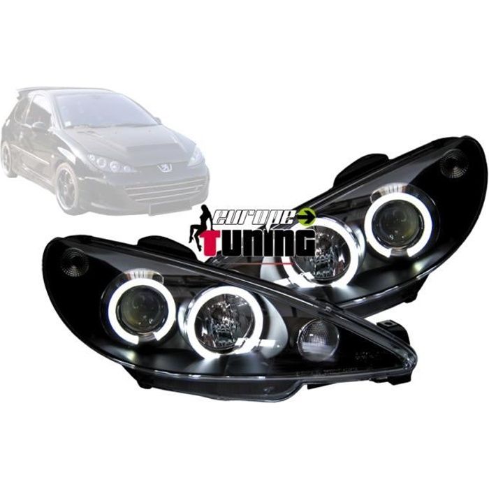 Phare avant design pour Peugeot 206-206CC 98-08