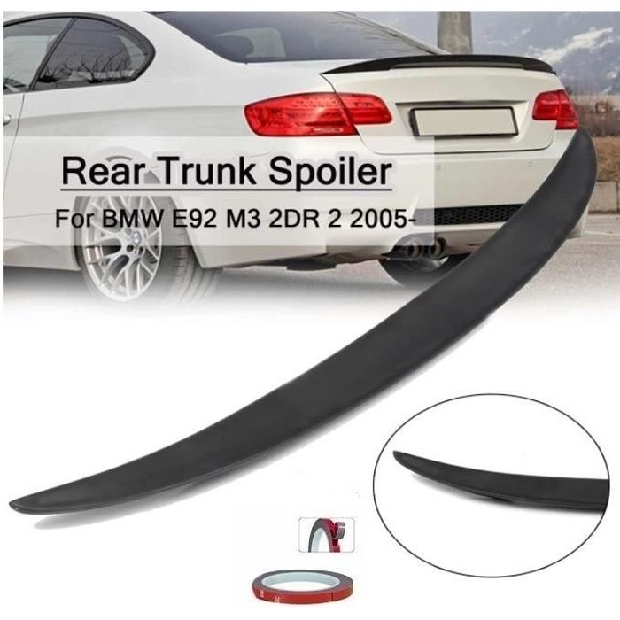 BECQUET DE COFFRE LOOK M PERFORMANCE NOIR MAT POUR BMW SERIE 3 E92 COUPE DE 2006 A 2014