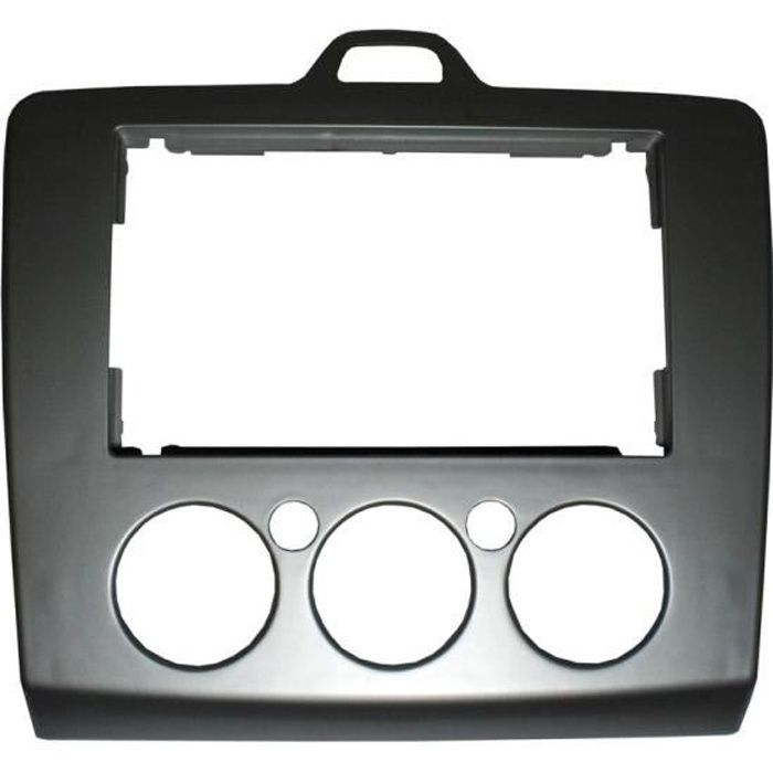 Adaptateur de façade d'autoradio Double DIN gris argent Ford Focus 2006 >
