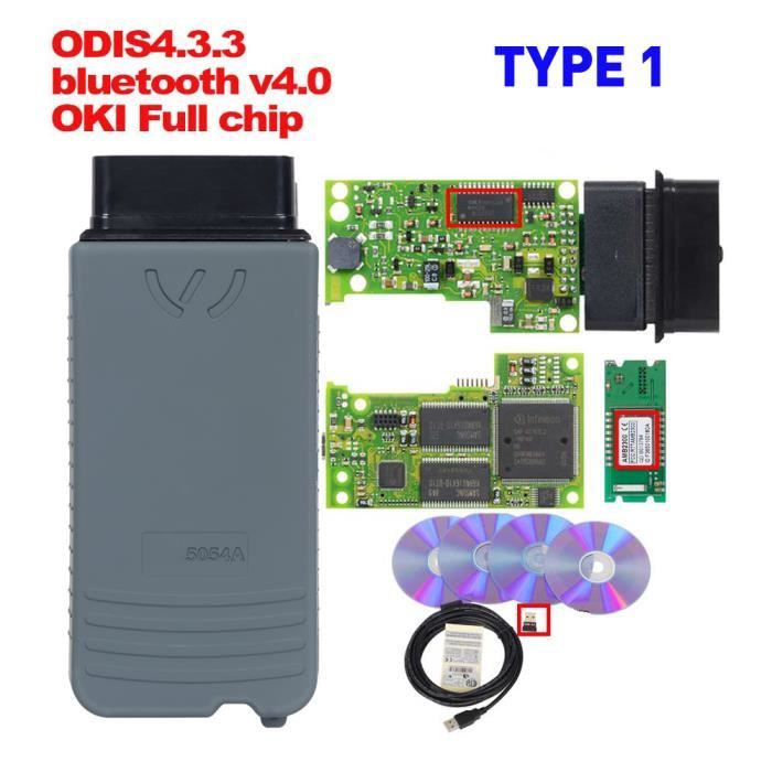 ODIS V5.1.6 puce Full OKI V5.0.6 Outil de Diagnostic automatique OBD2 5054A Bluetooth V4.0 - Type 5054 ODIS OKI Carton - V5.0.6