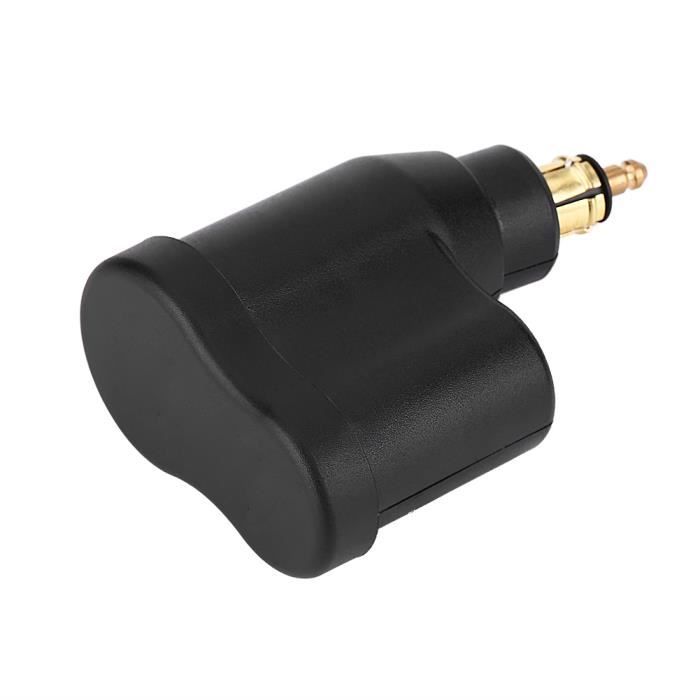 Prise USB double 12-24V 3.3A Allume-Cigare Adaptateur Secteur Double Chargeur USB Moto pour BMW Hella DIN Plug