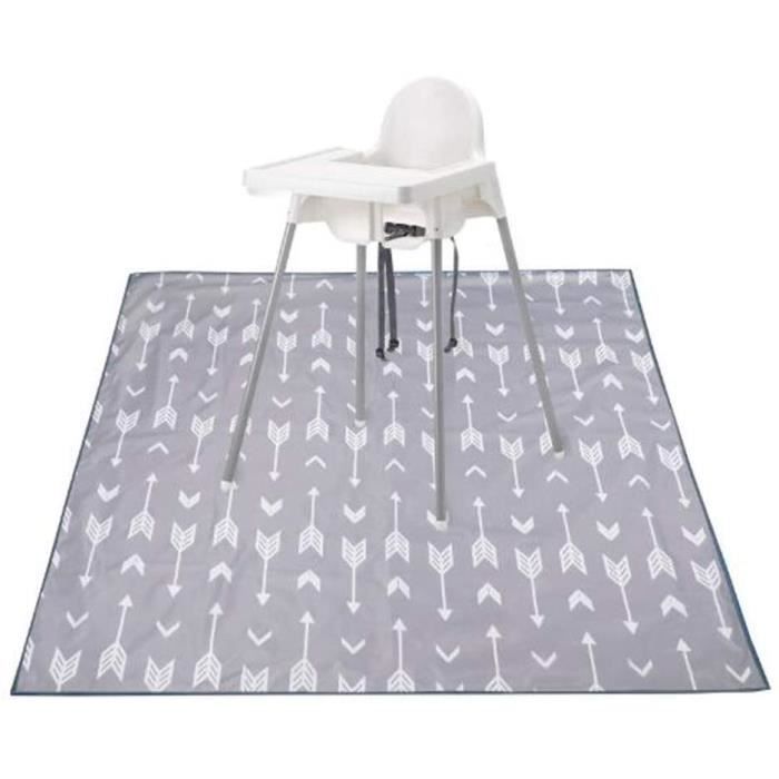 Tapis Splat Imperméable anti-dérapant protecteur pour bébé bébé Toddler pour l'alimentation chaise haute 130X30 CM
