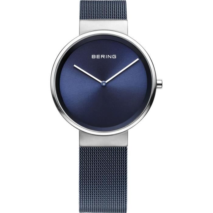 BERING FEMME 31MM BRACELET PLAQUÉ ION ACIER INOXYDABLE QUARTZ MONTRE 14531-307