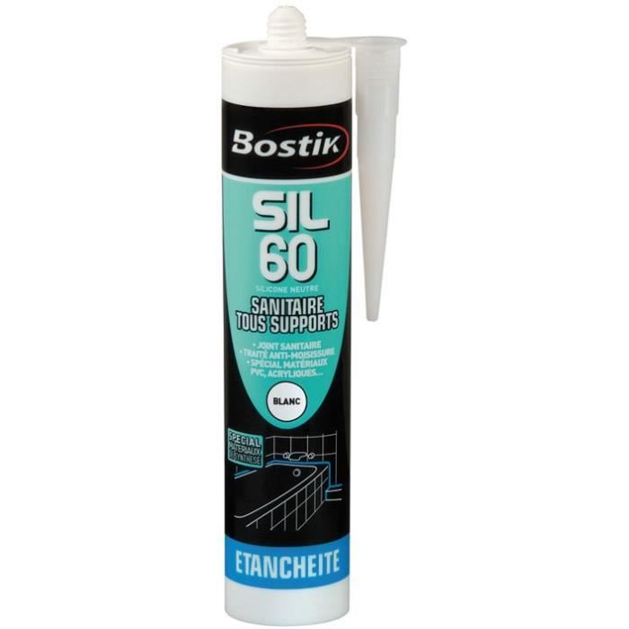 Mastic sanitaire SIL 60 - blanc - 310 mL