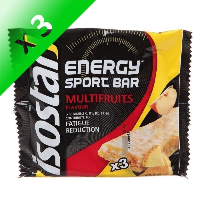 Isostar Barres Hight Energy Multifruits (Lot de 3)