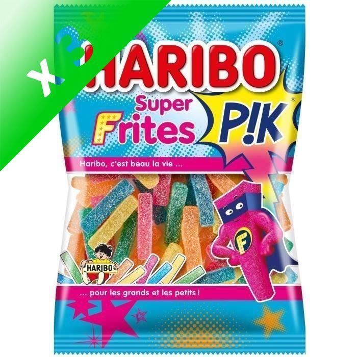 [LOT DE 3] HARIBO Bonbons Super Frites Pik - 200 g