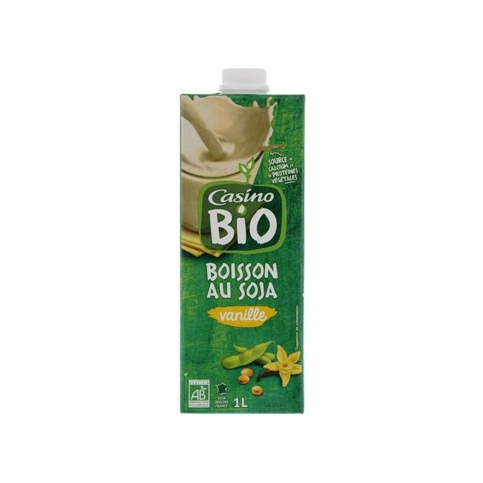 CASINO BIO Boisson Soja Calcium 1l