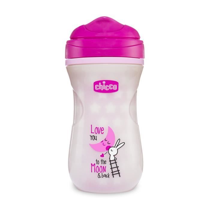 CHICCO-Tasse Phosphorescente - x1 - Rose - 14m+