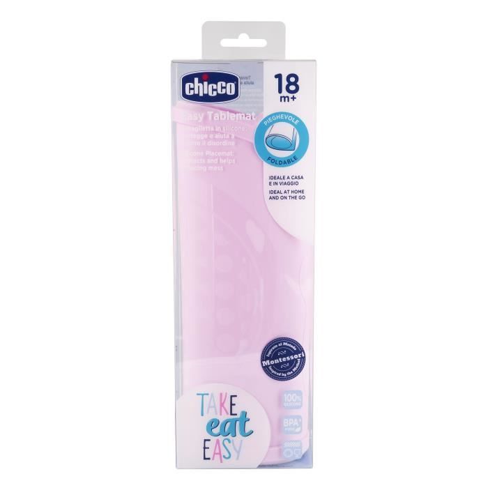 Chicco Take Eat Easy Set de Table +18m Rose