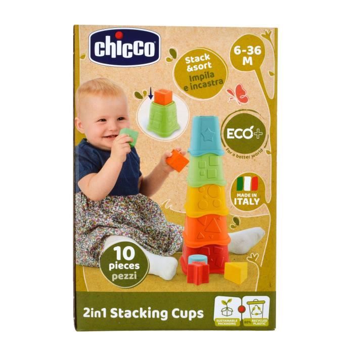 CHICCO Cube à empiler 2 en 1 ECO