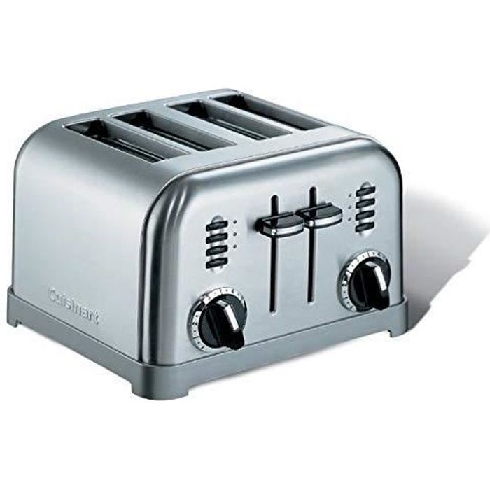Cuisinart CPT180E Toaster 4 fentes extra larges, 1800 W, Acier brossé CPT180E