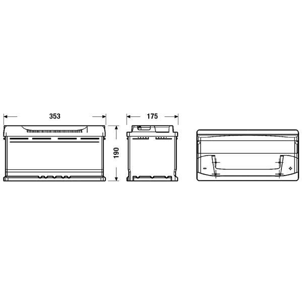 Batterie auto Fulmen FA1000 2V 95AH 800A