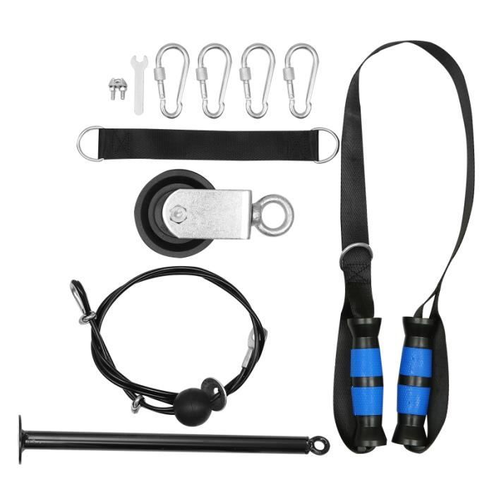 1 SET EQUIPEMENT DE GYM Poulie Trainer Équipement de l'équipement pour barre - haltere - poids fitness - musculation