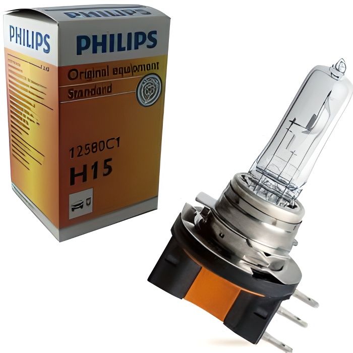 Ampoule H15 Philips 55/15W Origine 12580 PGJ23t-1
