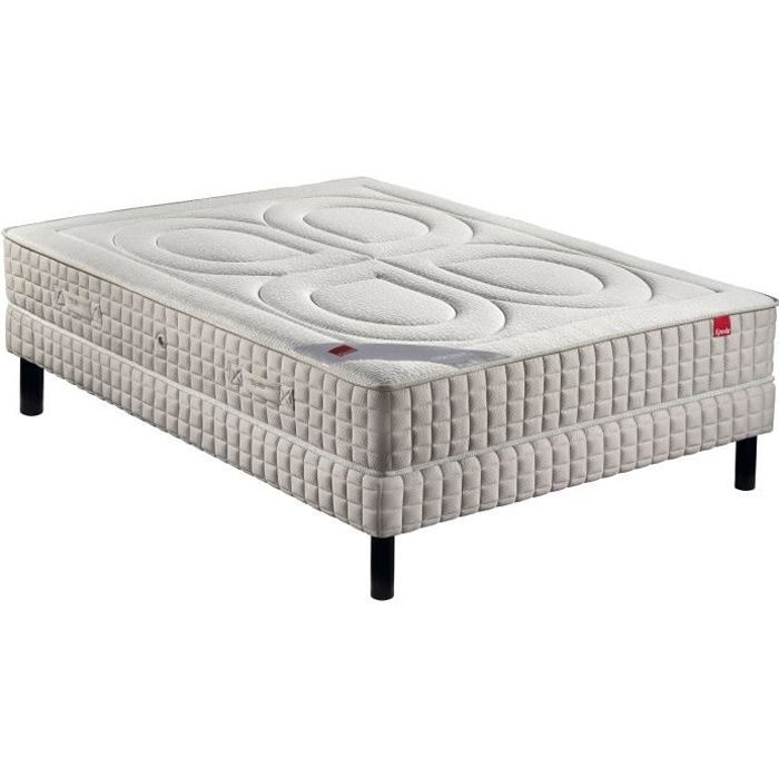 EPEDA Matelas 140 x 190 cm - 600 ressorts ensachés - Ferme - BAMBOU