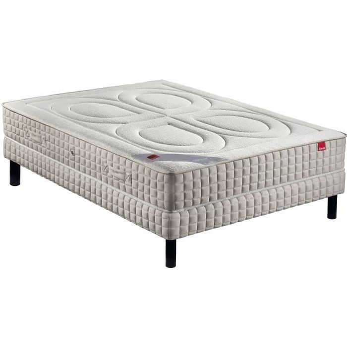 EPEDA Matelas 160 x 200 cm - 600 ressorts ensachés - Ferme - BAMBOU