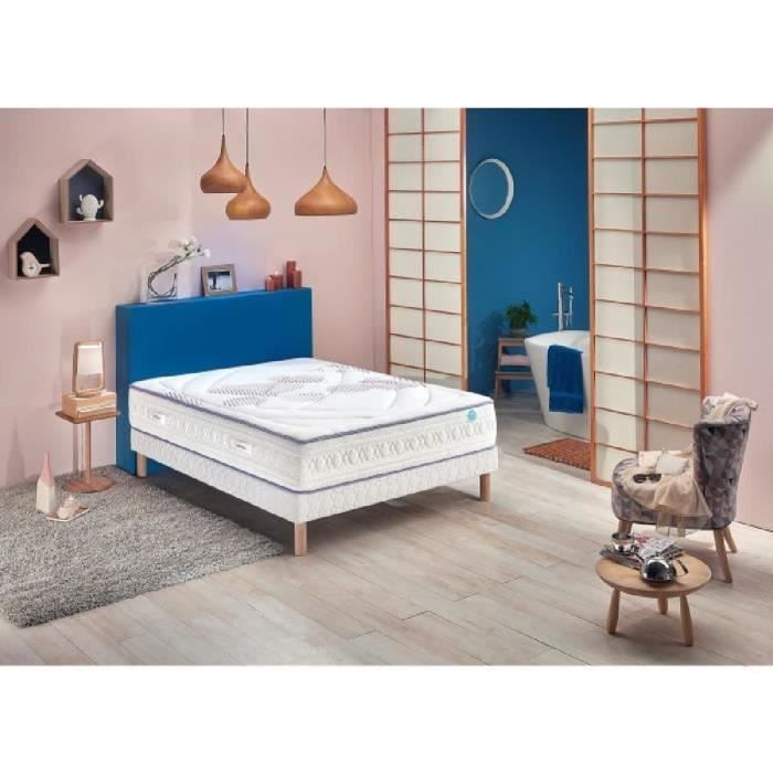 MERINOS Matelas 140 x 190 - 651 ressorts ensachés - Equilibré - CHEER FULLY